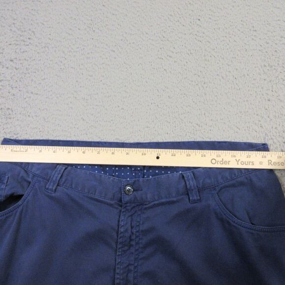 Borelio Mens 5-Pocket Chino Pants size 36‎ x 30 Straight Leg Grenier's Blue - Picture 8 of 12